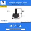 Knurled Aluminum Alloy Hand-Tightening Knob - M3M4M5M6M8 Sizes.