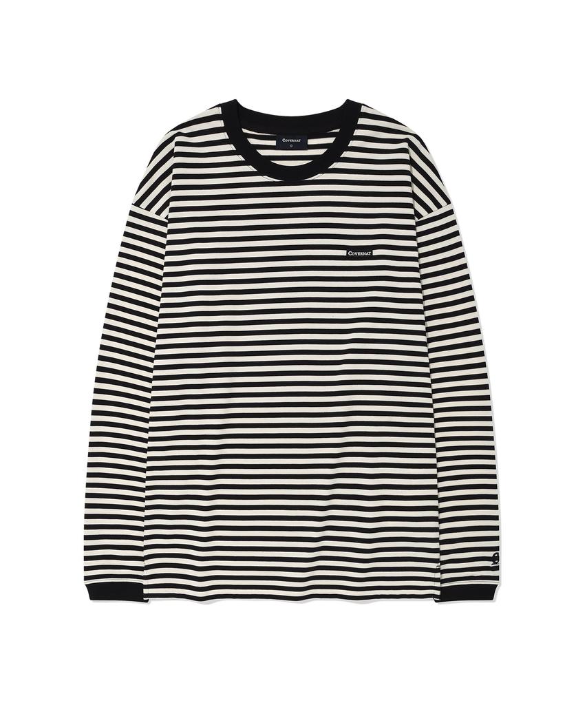 COVERNAT Basic Striped Long Sleeve Black