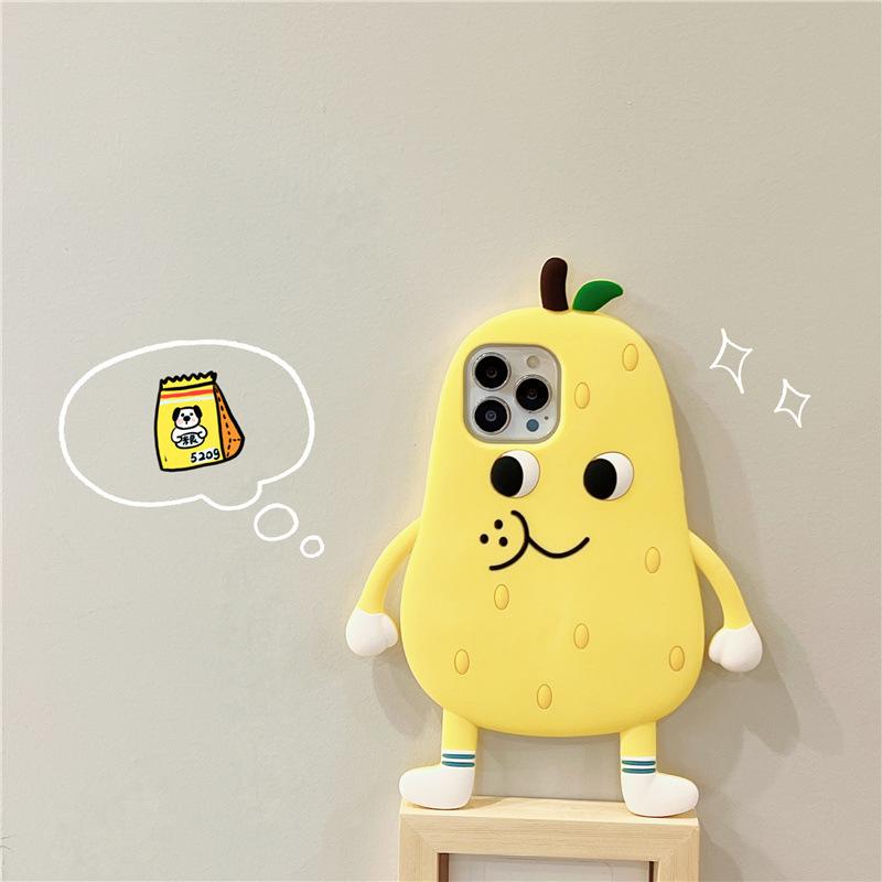 Husă de telefon amuzantă din silicon moale cu broaște 3D pentru iPhone 14 13 11 12 Pro Max XS XR X 7 8 Plus SE Husă de protecție antișoc drăguță din desene animate