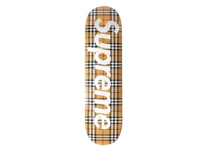 Supreme Burberry Skateboard Beige One-Size