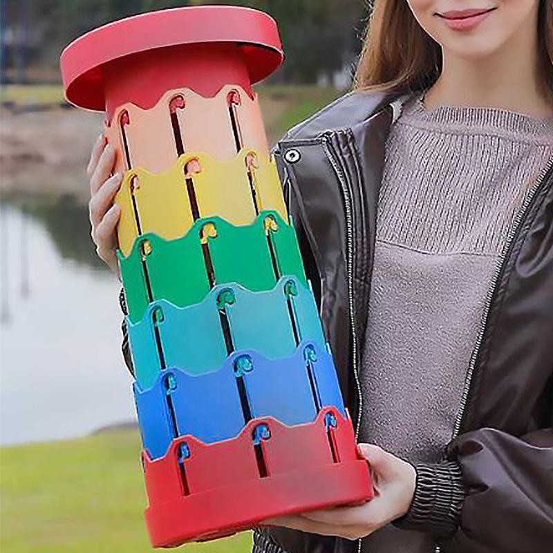 Compact Portable Adjustable Folding Stool for Outdoor Travel and Fishing