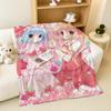 Anime Game Flandre & Remilia Scarlet Warm Soft Plush Blanket For Sofa Living Room Nap Home Bedroom Travel Gift Flannel Pet Hogar