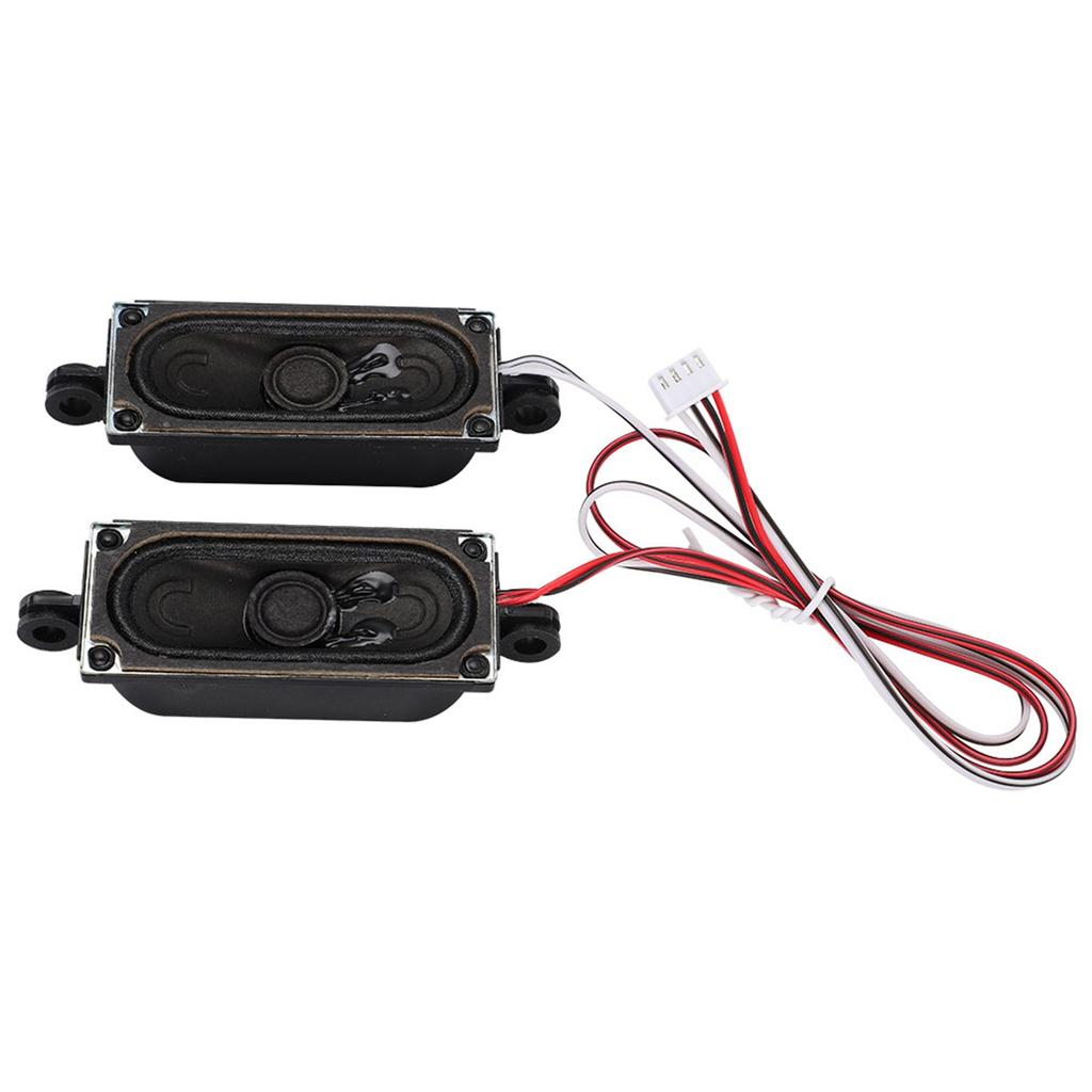 2Pcs 4 Ohm 5W TV Box Speaker Loudspeaker Sound Amplifier Unit for LCD TV Advertising Player