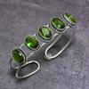 Peridot Ethnic 925 Sterling Silver Cuff Bangle Adjustable j5W95