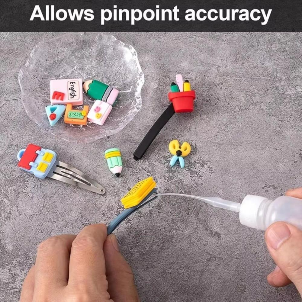 100Pcs Anti Glue Leakage Glue Extender Tips Plastic Micro-Tips Precision Applicator Dispensing Dropping Tube Nozzle