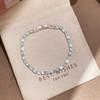 Sea Crystal Zirconia Water Drop Bracelet: Light Luxury Cool Style Jewelry for Women