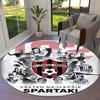 Kulatý koberec FC Spartak Trnava, Koberec do obývacího pokoje, ložnice, k pohovce, herny, Dekorace, Protiskluzová podložka