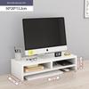 Double-Layer Laptop Monitor Stand with Storage