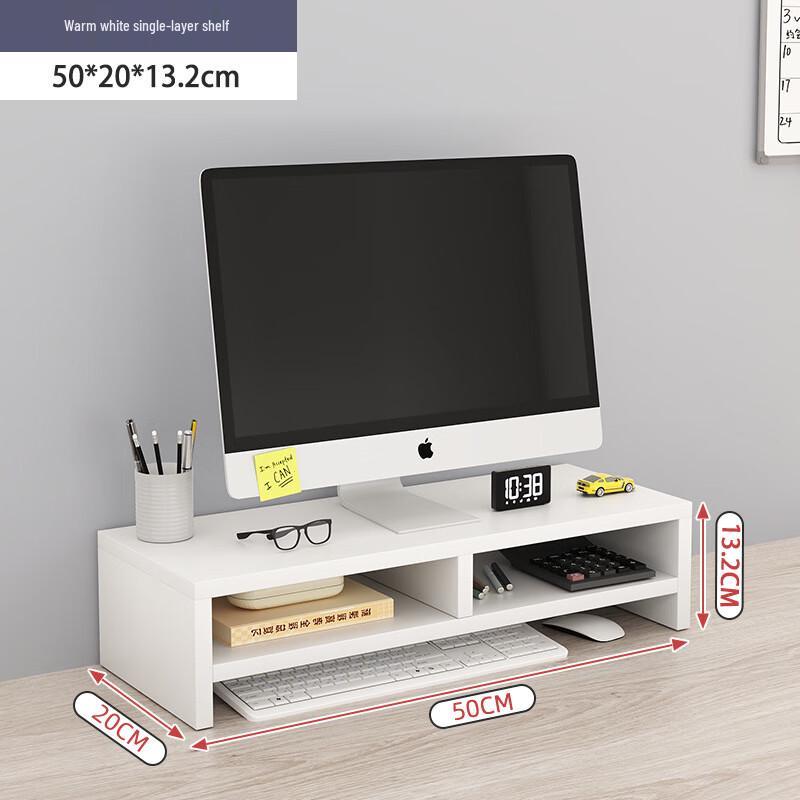 Double-Layer Laptop Monitor Stand with Storage