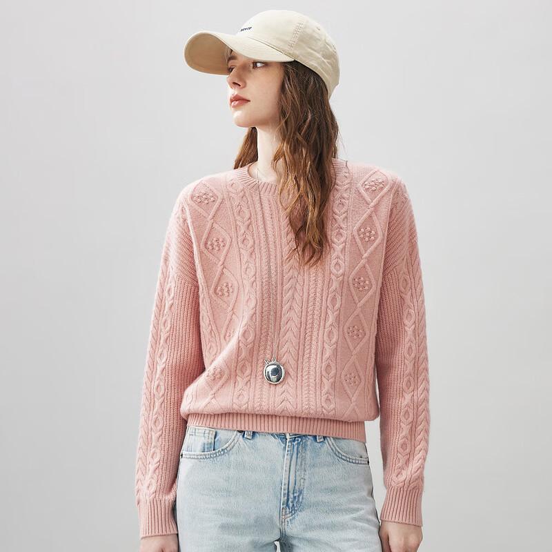 Kemon Boca 2025 A/W Women's Thickened Loose-fit Round Neck Wool Sweater