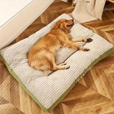 Winterwarmes Hundeschlafbett, weiche Fleece-Haustierdecke, abnehmbare Katzen-/Welpenmatte, Kissen für kleine, mittelgroße und große Hunde, Heimtierbedarf