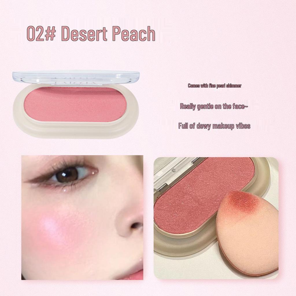 FAICCIA Feixi Korean Shimmer Blush & Highlighter - Natural Watery Glow Eyeshadow