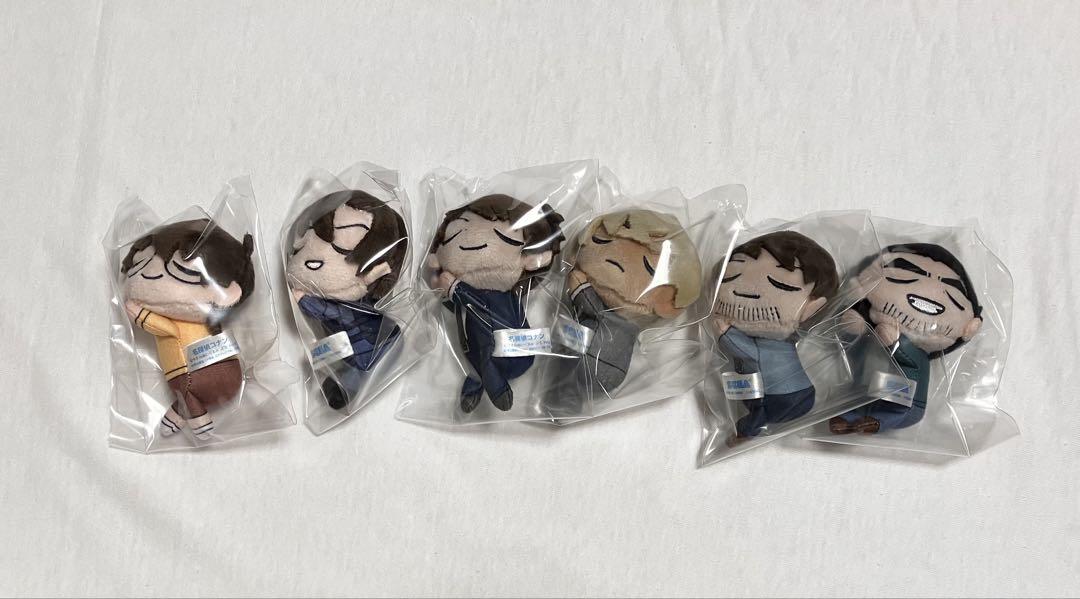 

[USED] Detective Conan Goodnight Plush Toy Petit Police Academy Team Furuya Morofushi Date Matsuda Hagiwara