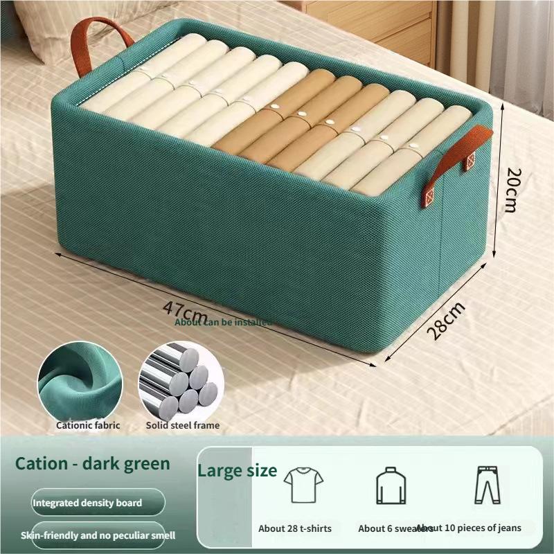 

Коробка для хранения одежды Многослойное хранение Волшебная корзина для хранения Ink Green