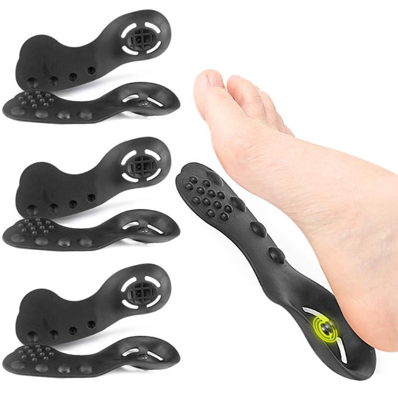 Magnetic Message Foot Pads Soles Pads For Flat Feet TPE Flat Foot Support Insoles With Massage Point For Plantar Comfort