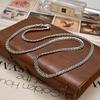 New Car Flower Chain Knot Necklace Personalized Men and Women Simple Fashion Hip-hop Chain Retro Flat Snake Chain