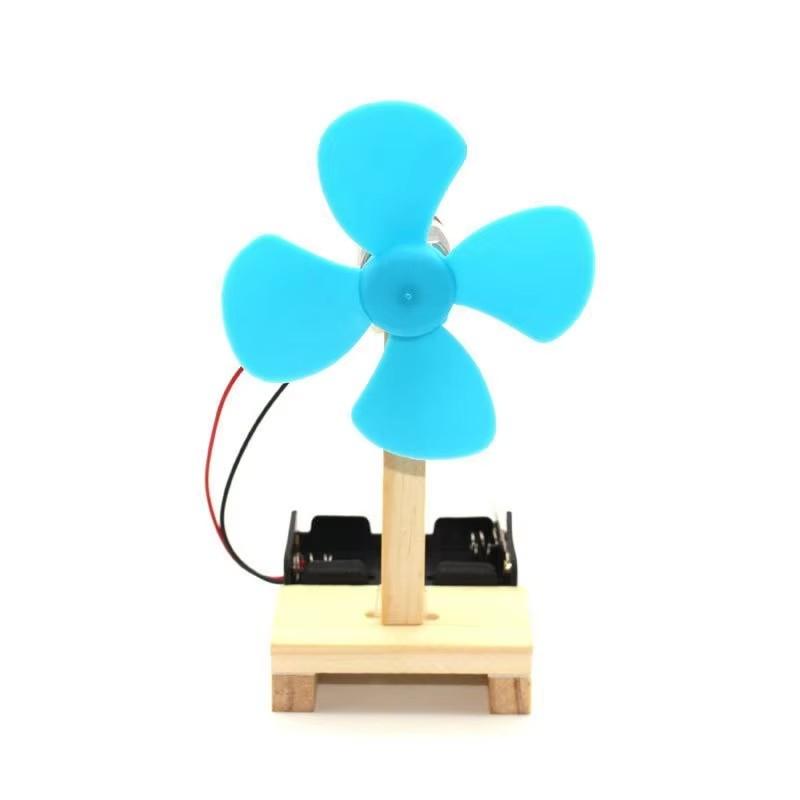 DIY Technology Small Maker Invention Physics Experiment Small Electric Fan Handmade Material Assembly Puzzle Toy Gift