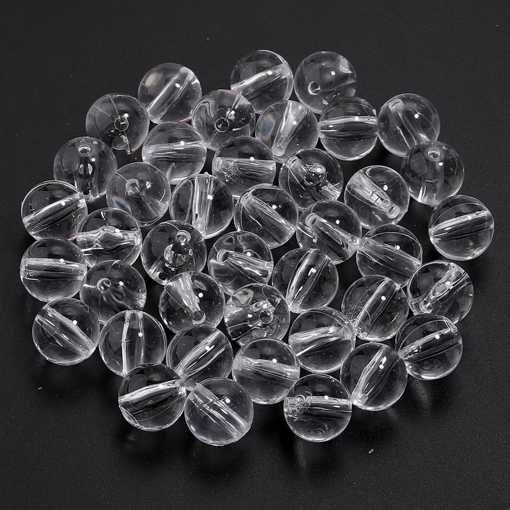 

50-100Pcs 6-12mm Colorful Transparent Acrylic Beads Round Loose Spacer Beads For Jewelry Making DIY Necklace Bracelet Keychain 6mm 100pcs