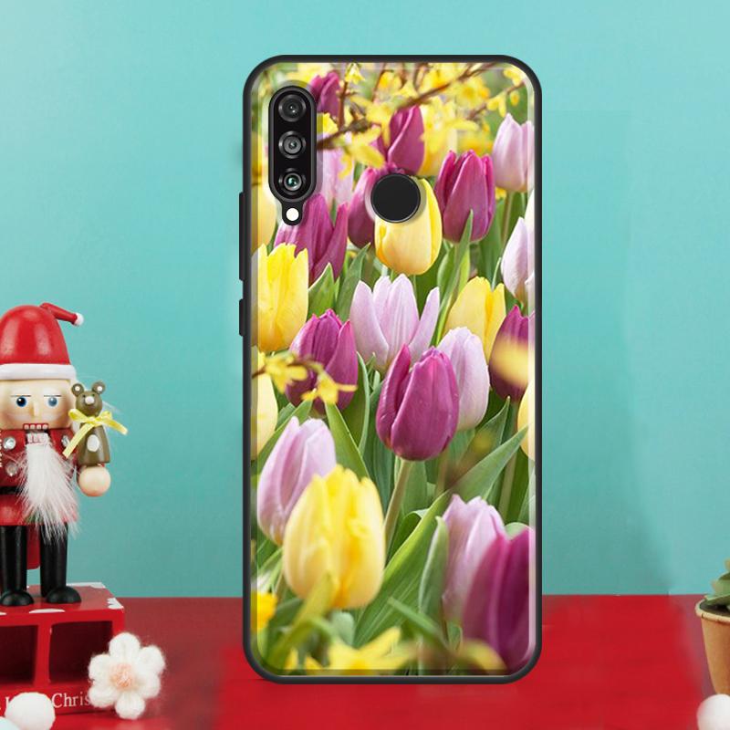 Tulip Flower Colorful For Huawei Nova 9 10 SE 12i 12s 11i 8i Y90 Y60 Y70 Y72 Y73 Y61 Y91 P30 P40 Lite P60 Pro Case