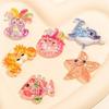 Pack Of 2/6 Sea Creature Resin Figurines Ornament for Craft Picture Frames Phone Case Scrapbooking and Hair Accessories