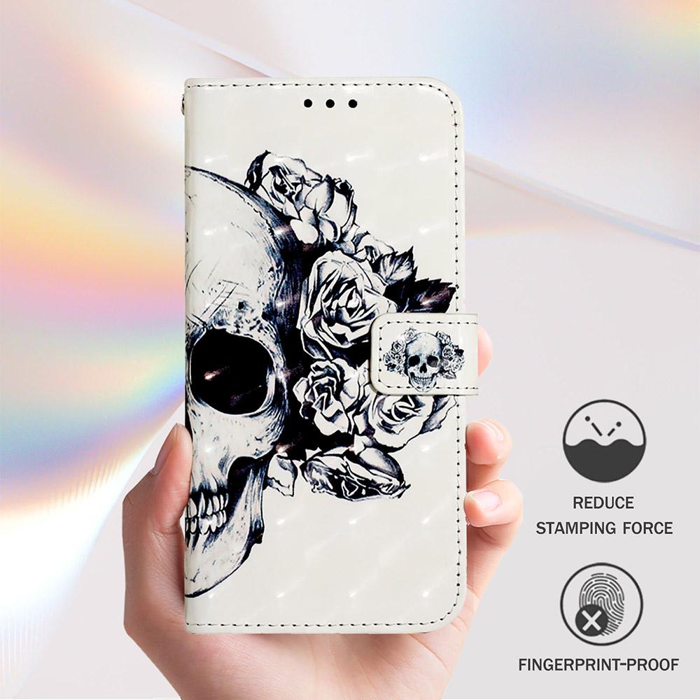 Cute Painted Leather Flip Case on For Tecno Pova Curve 2 Camon 50 Spark Go 3 2 1 1S Pop 10 10C Wallet Stand Book Cover Card Slot