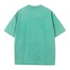 [230g Washed Oversized Distressed Drop Shoulder T-shirt] Cross-Border Trendy European & American Print.