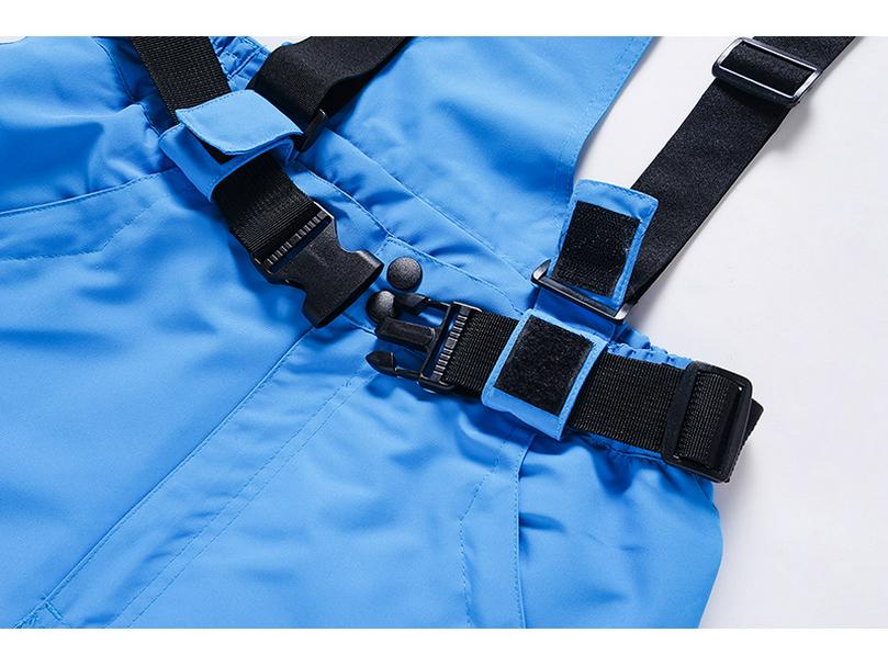 Unisex Winter Windproof Ski Bib Pants - Warm & Thickened for Outdoor Snowboarding