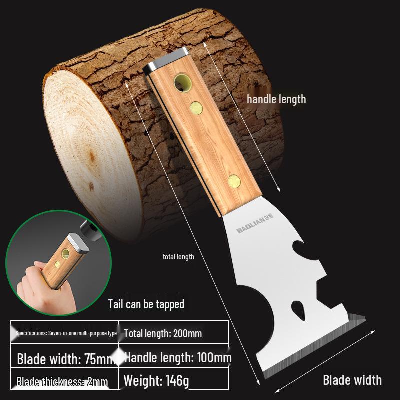 Stainless Steel Putty Knife Scraper for Cleaning, Painting, and Plastering.