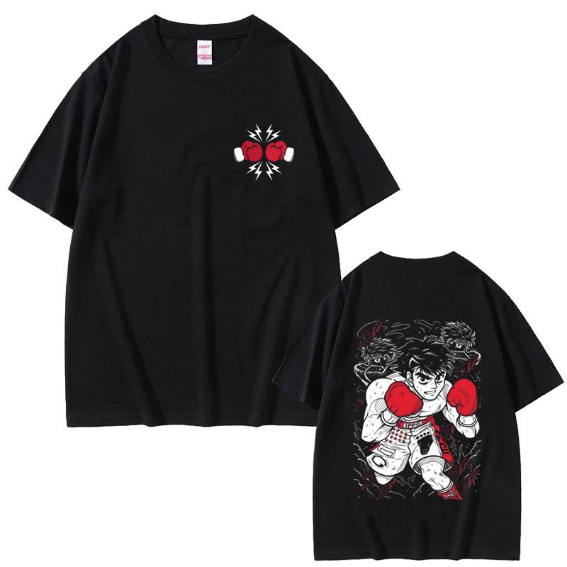 Hot Sale Anime Hajime No Ippo Makunouchi Graphic T Shirts Kamogawa Boxing Gym Tshirt Unisex Fashion Retro Oversized Short Sleeve