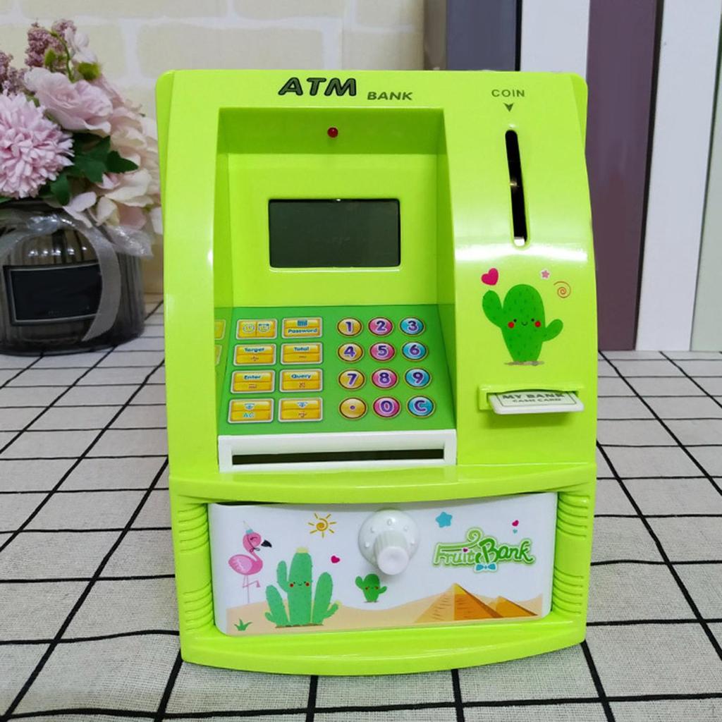 ATM Piggy Bank for Kids Educational Toy Automatic Money Scroll Saving Box