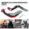 Windproof Motorcycle Hand Guard 1 Pair with Windshield CNC Aluminum Universal 22MM Handlebar Protector Motorbike Dirt Bike Scooter Modification