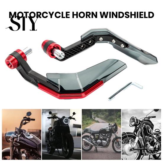 Windproof Motorcycle Hand Guard 1 Pair with Windshield CNC Aluminum Universal 22MM Handlebar Protector Motorbike Dirt Bike Scooter Modification