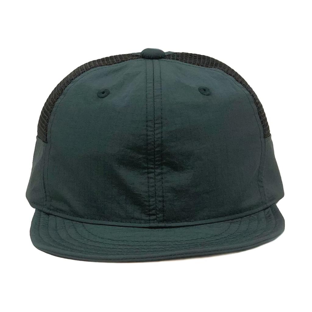 Basic Enchi Cap Ripstop Side Mesh Short Brim Hand Washable Umpire Cap Breathable Nylon Antibacterial Deodorant Unisex Blue Green
