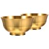 2pcs Copper Brass Offering Bowl For Water Offerings Temple Home Decor Vintage Buddhist Worship Accessory Meditation Bowl