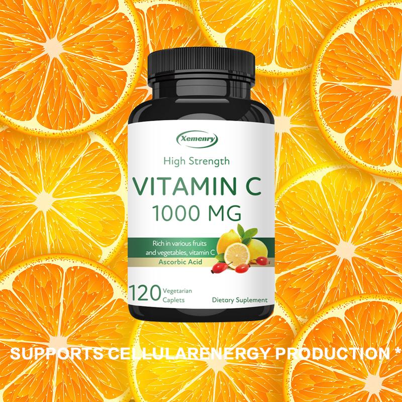 Vitamin C - Rich In a Variety of Fruits and Vegetables, Vitamin C Ascorbic Acid, 1000 Mg, Boosts Immunity