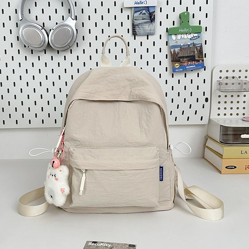 Simple Japanese backpack women 2025 new casual ins wind backpack junior high school student schoolbag