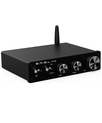 A12 Audio HiFi 2-Kanal mit Bass und Höhen Bluetooth Stereo Class D Power Powered by Geeignet für Home Passive Lautsprecher SMSL Verstärker, Steuerung,