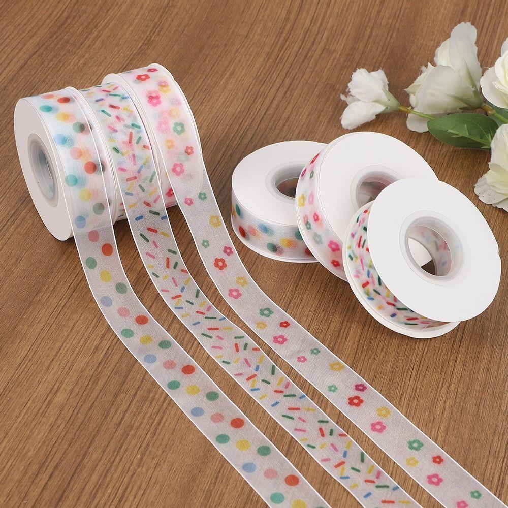 25 Yards Gift Box Wrapping Ribbon Children's Day Decoration Ribbon Cake Decoration