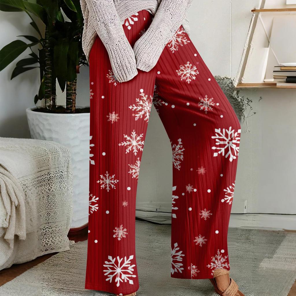 Pajama Pants , Sleepwear , Casual Drawstring Elastic Waist Pants , Comfortable Straight-leg Loose Pants
