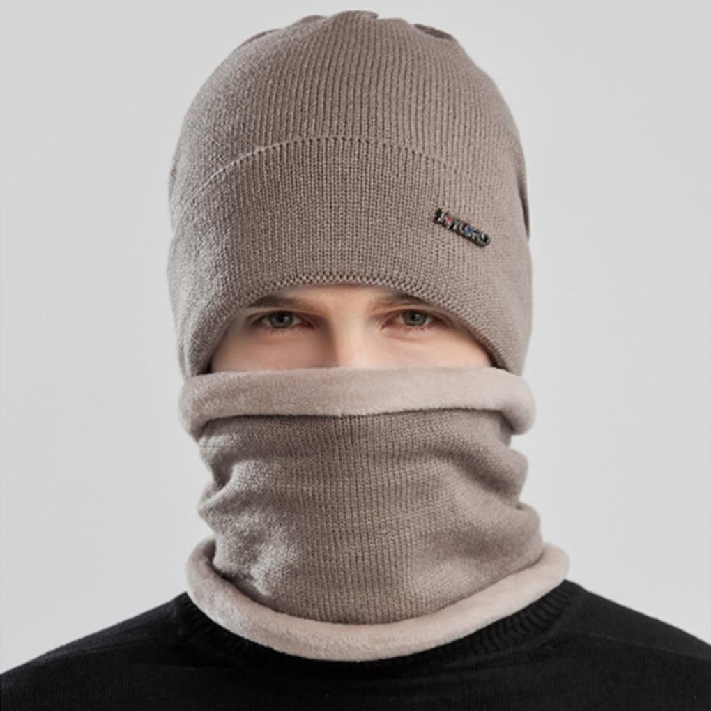 Winter Cold Weather Gear Neck Warmer Warm Beanie Knit Hat Set