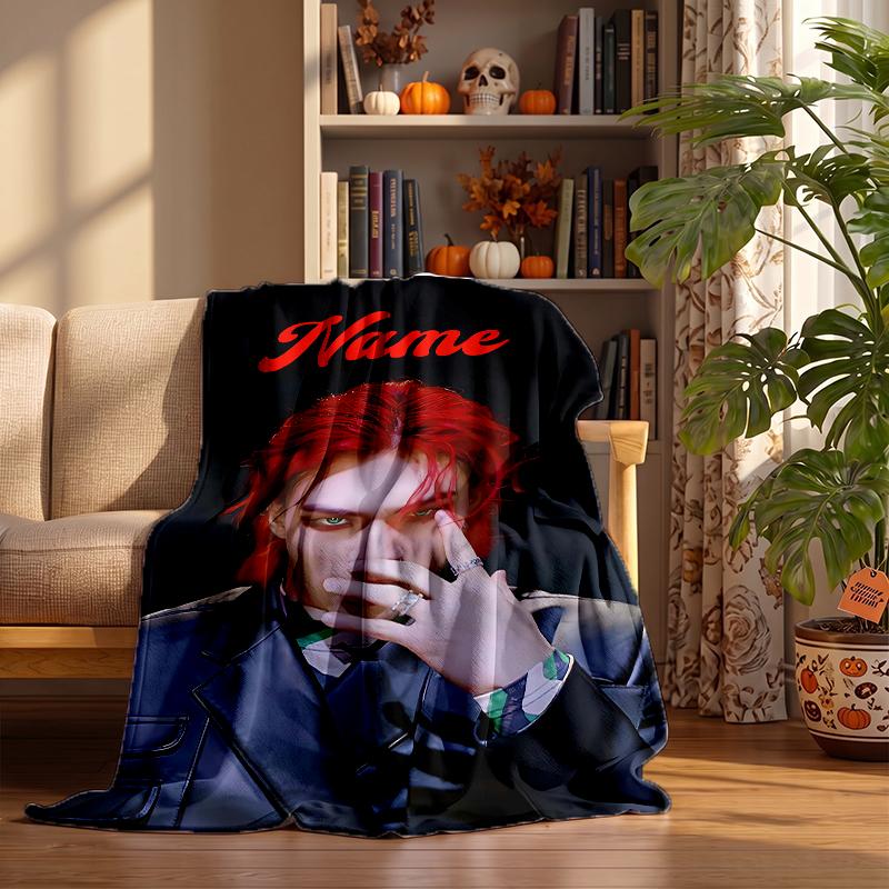 Hyunjin Custom Flannel Blankets Soft Warm Cozy Throws for Home Decor Holiday Gifts