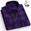 Herbst Dickes Flanellhemd Karomuster Hemden Standard-Passform Für Herren Langarm Reine Baumwolle Mode Einzelnes Aufgesetztes Taschendesign Jung