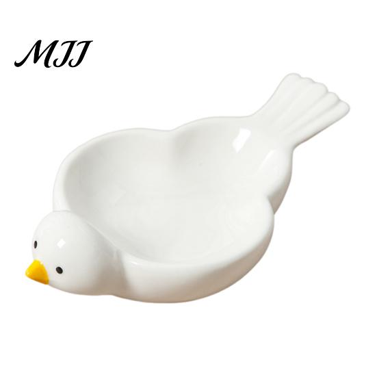 Cute Jewelry Organizer Dish Bird Shaped Storage Tray, Ceramic Stable Sturdy Base Organizer, Decorative Desktop Compact Size Dish, for And Dice