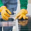 4 Stück Hochfeste Aluminiumlegierung Solarmodul Mittelklemmen Stabile Flachdach Montageclips Ideal für Wohnmobil Boden und Dachmontage