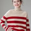 Fanzhen Women's High-Neck Thick Cashmere Blend Sweater