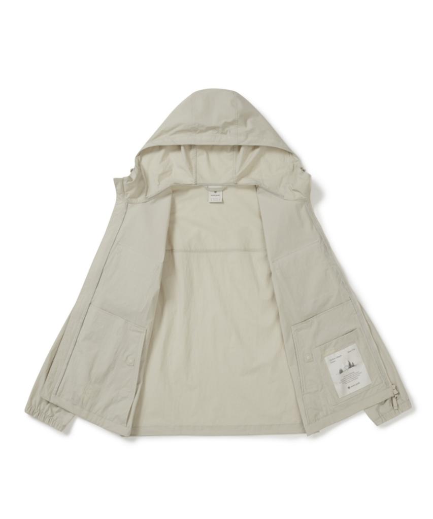 Giacca a vento con tasca Root Out Snowpeak Apparel (S26Mmrwb60) Beige chiaro