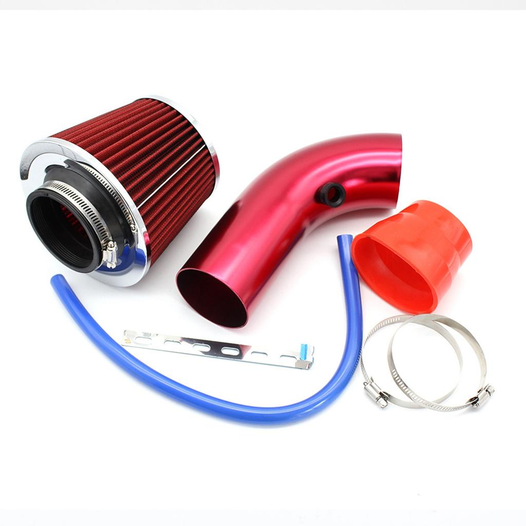 76mm 3inches Car Refitted Winter Mushroom Head Air Filter Intake Pipe Filter High Flow High Cold Air Filter Aluminum Pipe Kit