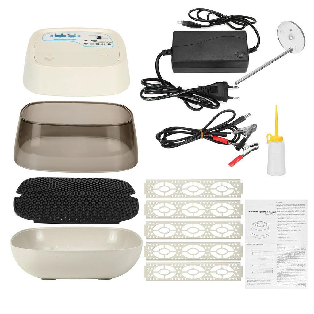 16 Eggs Fully Automatic Incubator Chicken Incubator with Photo Function LED Lighting Automatic Egg Turning Egg Hatcher 10V~220V