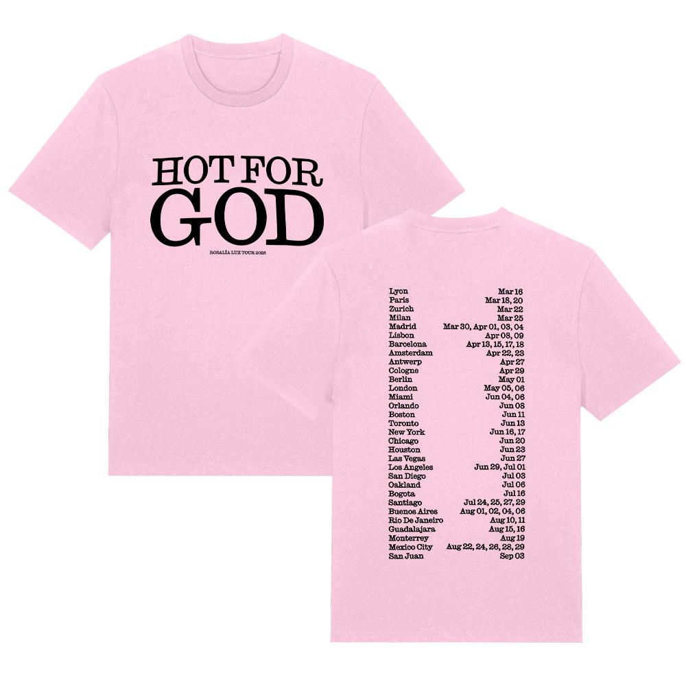 

Hot for God Tee Rosalía LUX TOUR 2026 T Shirts Women Men New Summer Fans Gift T-Shirt Casual Cotton Top Comfort Clothes XXL
