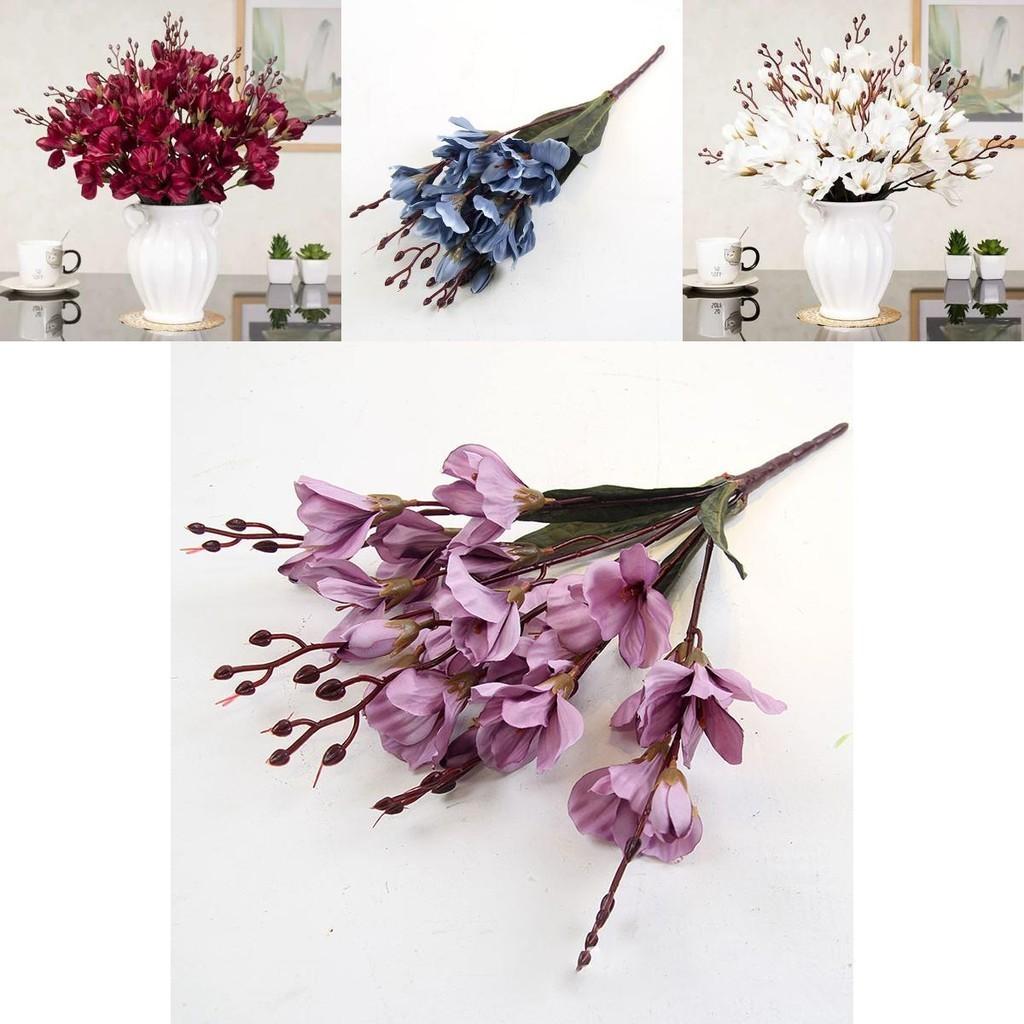 Beautifully Crafted Faux Magnolia Silk Floral Bouquet For Home And Party Decor